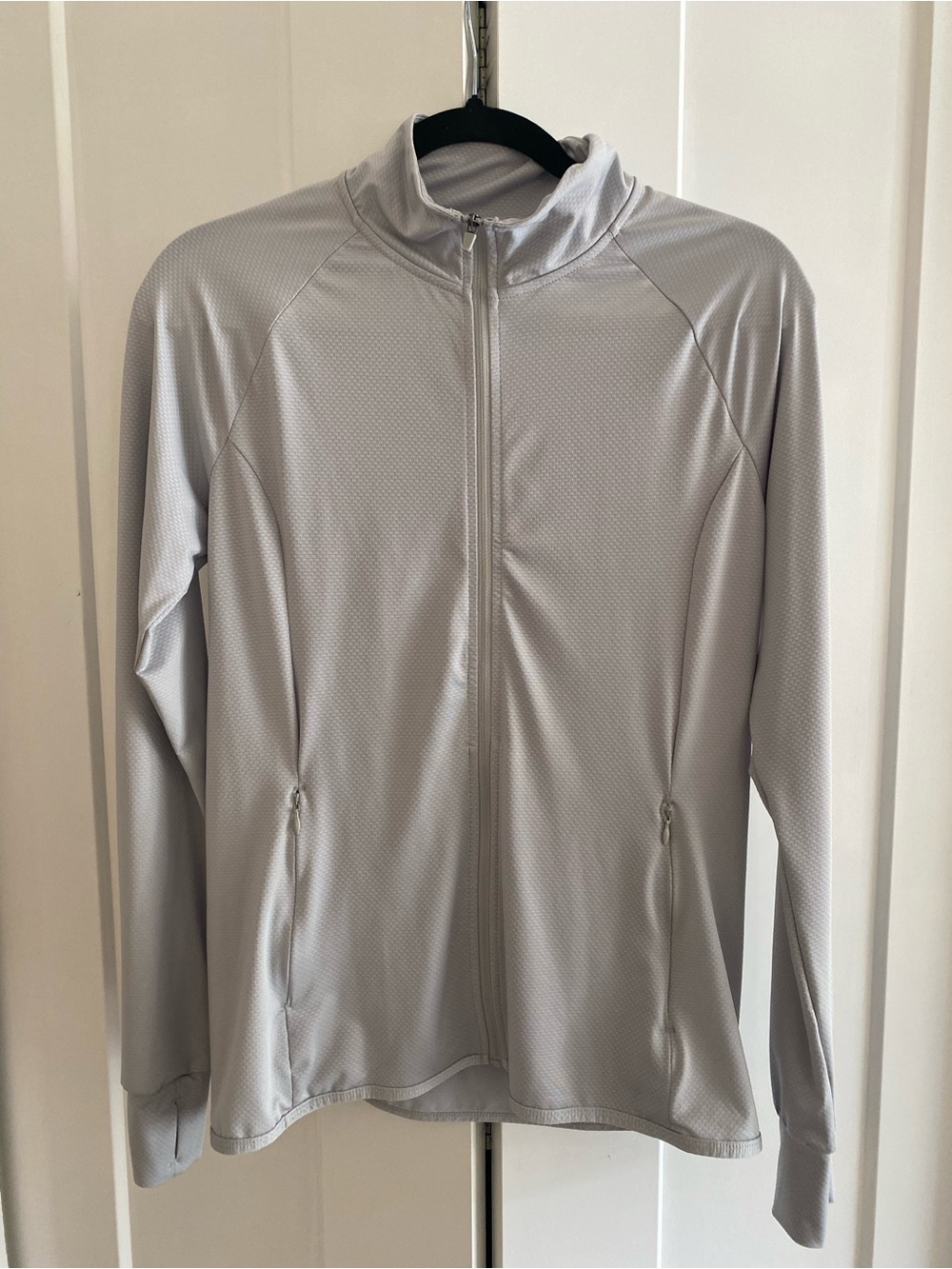 Light Gray Full-Zip Active Jacket